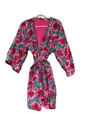 Vintage Women  s Pierre Cardin Robe with Pockets and Terry Cloth Interior Size L