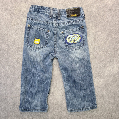 Vintage Y2K Ecko Unltd Jeans Boys 2T Embroidered Baggy Streetwear