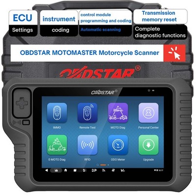 OBDSTAR MOTOMASTER Motorcycle Diagnosis Scanner Built-in CAN FD DoIP Update MS80
