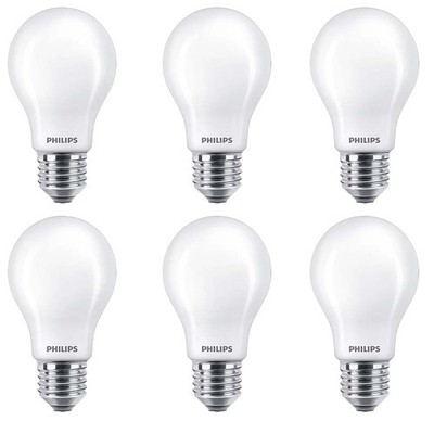 6 x Philips LED A60 Birnenform 5,9W = 60W E27 matt WarmGlow 2200K-2700K DIMMBAR