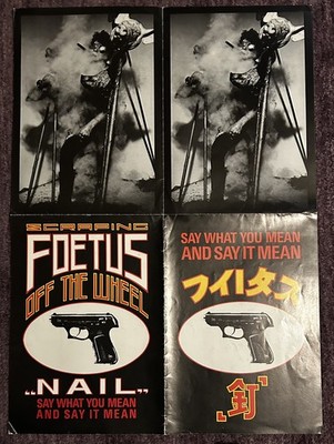 SCRAPING FOETUS OFF THE WHEEL Nail 1985 UK PROMO POSTER | eBay