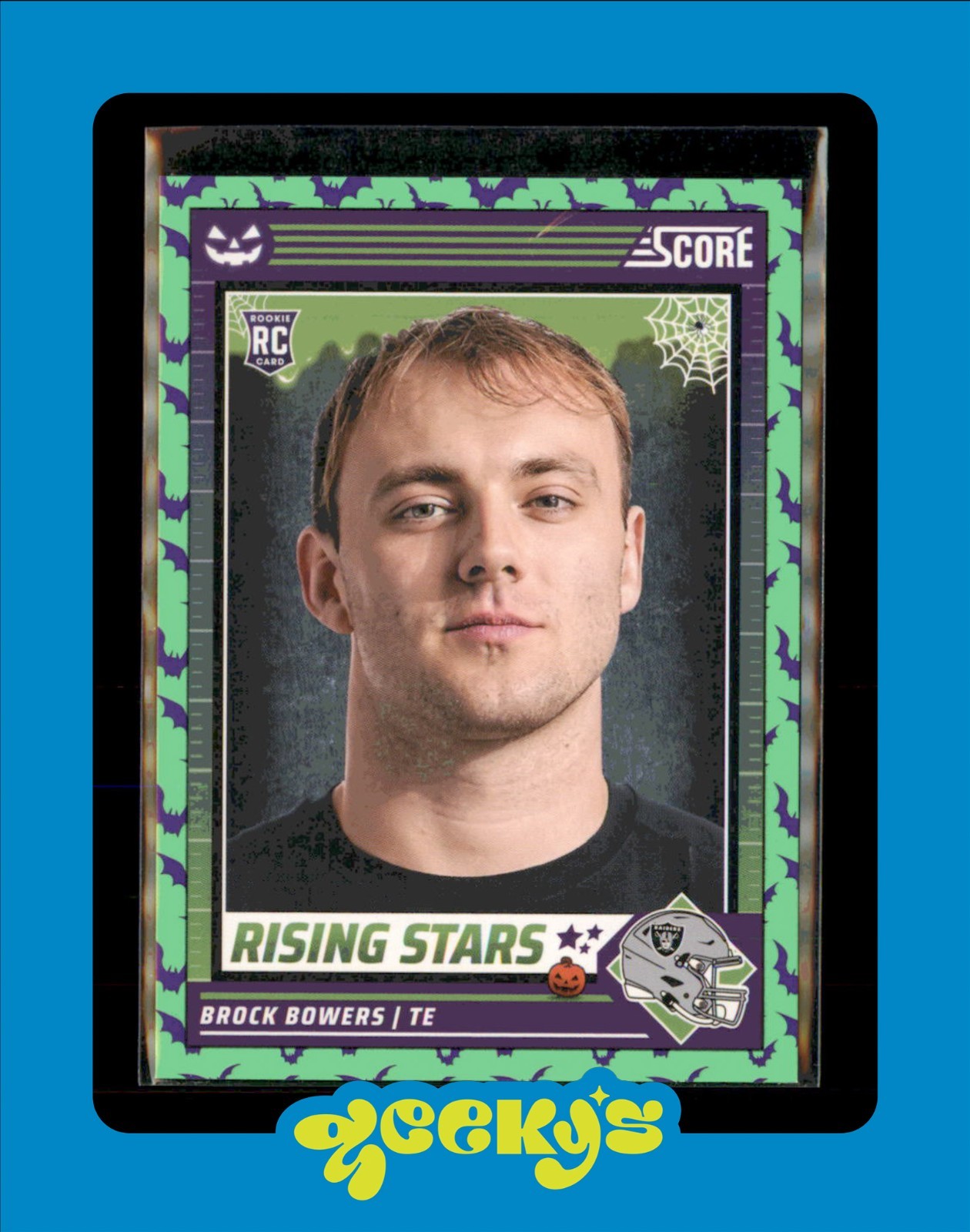 2024 Panini Score-A-Treat - Rising Stars Brock Bowers #8 Green Bats (RC)