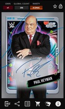 Paul Heyman - Signature Iconic - Topps Slam WWE Cosmic Chrome 25