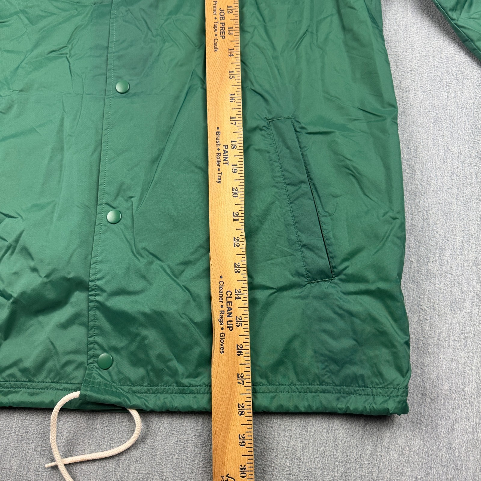 Nike Jacket Mens Large Green Club Coaches Snap Up Windbreaker Daisy Mesh Lined thumbnail 8