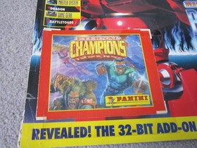 Mean machines Sega magazine,# 19,May 1994+Panini pack stickers,Eternal champions