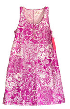 Lily Pulitzer Lela Henley Tank Dress Wild Fuchsia Size Small Beach Summer Casual