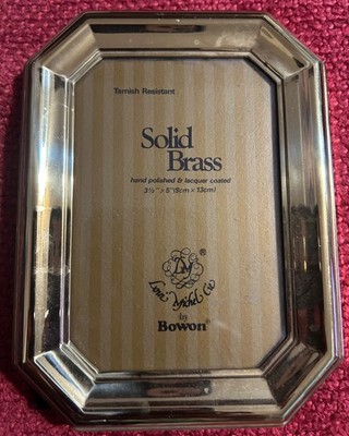 loui michel picture frame by bowon; tarnish resistance solid brass, 31/2x5 korea