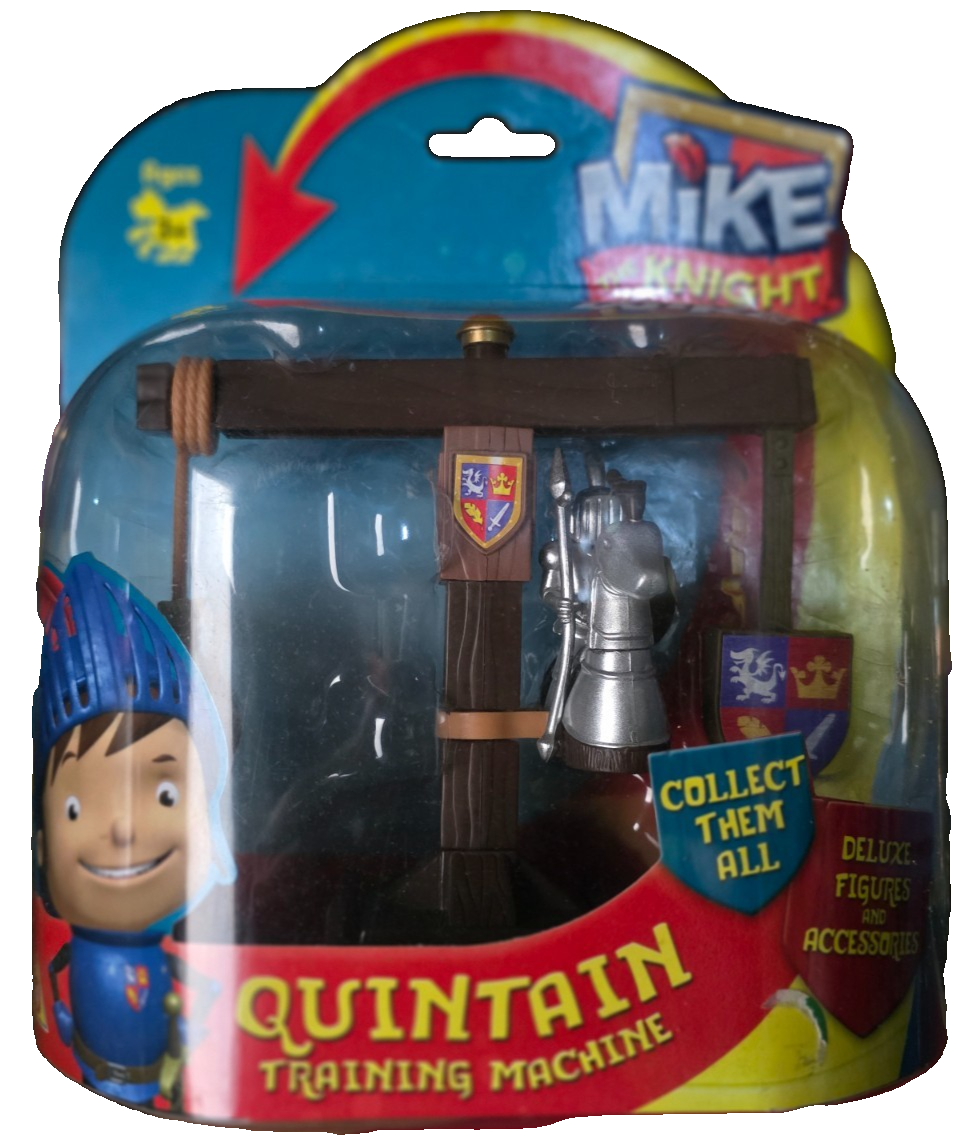 Mike the Knight Figure with Accessory Jousting Training Machine Quintain