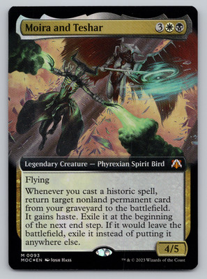 Moira and Teshar Extended Art FOIL - Commander: March of Machine MTG
