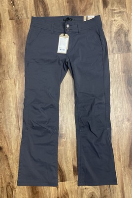 Prana Halle Stretch Roll Up Hiking Gray Pants short inseam 30'' Women's Sz 8 NWT