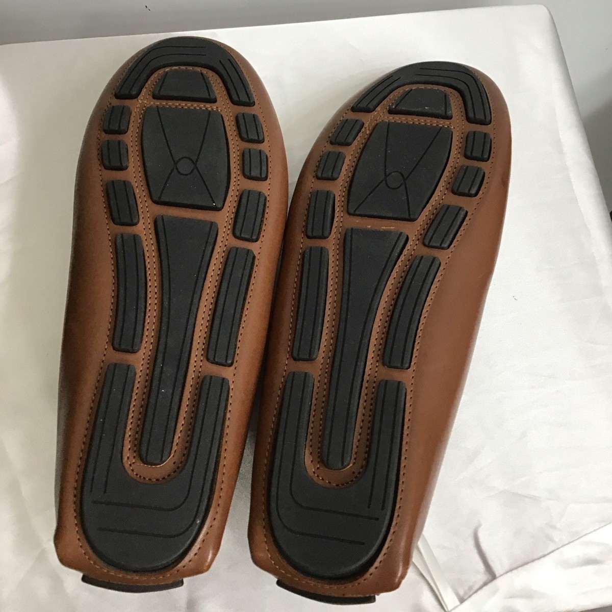 TO BOOT NY Size 10.5 Brown Silver Suede Horsebit Slip On Drivers Loafers Adelaide Mid Brown Aero Calf Suede Men main image 4