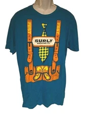 Surly Brewing Company Blue Orange Octoberfest Beer  T-Shirt Adult Size XL Vguc 