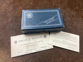 Smith & Wesson S&W Model 36 .38 Special Revolver 2" Factory Blue Box