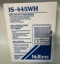 Vintage NOS NuTone IS-445WH White Intercom Inside Door Talk Speaker