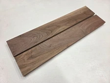 19" Awesome Unique Set of 2 Walnut Live-edge Slab Lumber Kiln-dried Wood