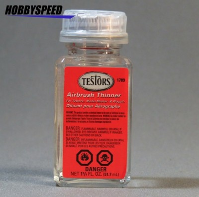TESTORS 1789 AIRBRUSH THINNER 1 3/4 OZ model paint air brush cleaner TES1789 NEW