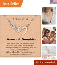 Elegant Infinity Heart Necklace with CZ Accents   Gift-Ready for Any Occasion