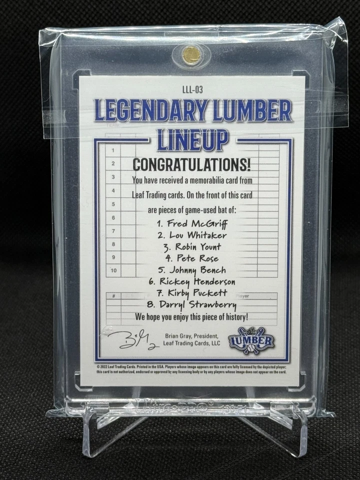 Hoja Madera 2022 - En el juego usada Legendary Lumber Line Up Emerald 3/3 Foto 2 de 2