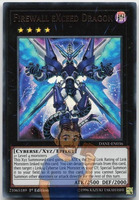 Firewall eXceed Dragon DANE-EN036 Ultra Rare 1st Edition Near Mint Yugioh