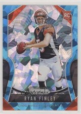 2019 Panini Prizm Rookies Blue Ice Prizm 54/99 Ryan Finley #306 7rd