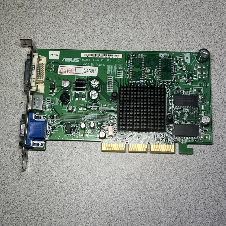 ASUS ATI RADEON 9200 128MB RV280-LE-A062S AGP Sony Vaio AGP  Video Card Graphics - Image 3 of 4