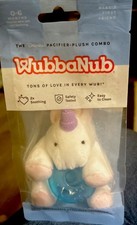 WubbaNub LUNA BLUSH PINK UNICORN Infant Silicone Pacifier BPA Latex Free 0-6 M