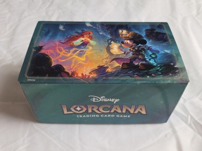 Disney Lorcana Tcg Storage Box Bundle Box,Life Counter,Pin,5 Cards Included.