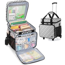 Rolling Scrapbook Tote, Scrapbook Bag with Detachable Dolly Patented Design ...