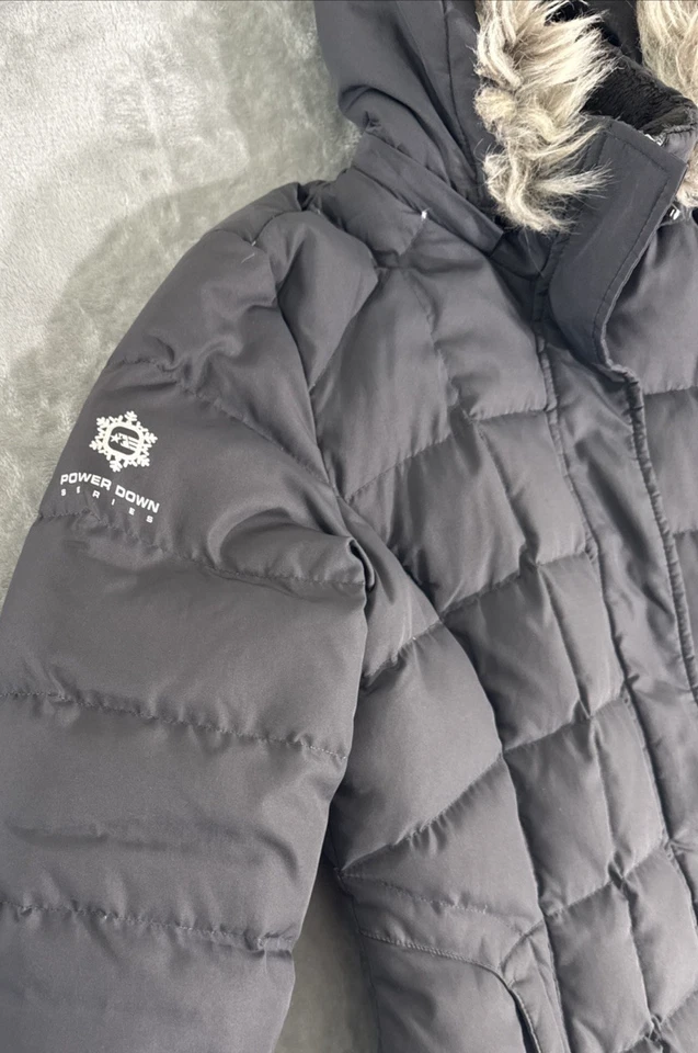 Capuz de pele Free Country feminino tamanho médio Power Down Series acolchoado Parka Mob esposa - Imagem 4 de 4