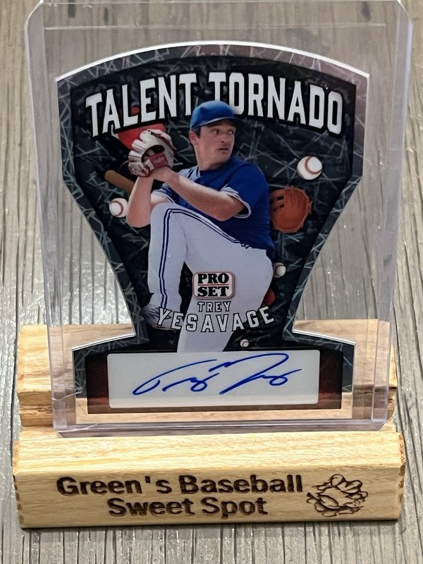 2026 Leaf Pro Set Baseball Trey Yesavage Die-Cut Auto 1/1 Toronto Blue Jays