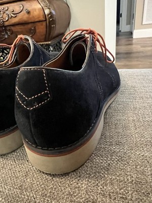 Johnston And Murphy Blue Suede Mens Shoes. Derby Style. Size 10.5. 59-11647 Johnston And Murphy Blue Suede Mens Shoes. Derby Style. Size  main image 2