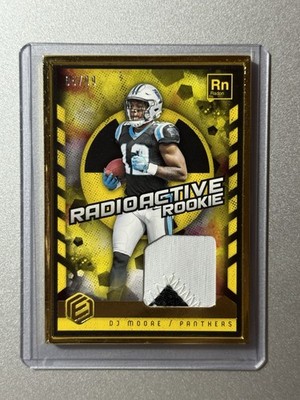 DJ Moore Carolina Panthers Panini Elements NFL 2018 ROOKIE PATCH SP /99