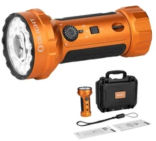 Olight Marauder Mini 2 Orange Wide-Beam High-Intensity Flashlight, 10000 L, 750M