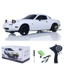 USED 1/18 LDRC RC Drift Car Model On Road Vehicles Car Linear Speed w/ LED Motor