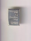 VALCAMBI SUISSE 1 GRAM .999 FINE SILVER 99% SILVER SWITZERLAND INGOT BULLION BAR
