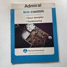 Admiral 1976 M45 Chassis Troubleshooting Manual Vintage