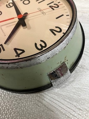 【匿名発送】SEIKO 船舶時計 TTF-531 トランジスタクロック Seiko TTF-531 Transistor Wall Clock Vintage Bus Clock Marine