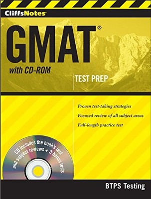 CLIFFSNOTES GMAT WITH -ROM By Btps Testing