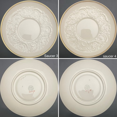 Wedgwood of Etruria Goldrand Patrizier 8 Stück Suppentassen & Untertassen um 1930 England - Bild 17 von 18