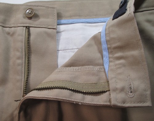 LANDS END Khaki School Uniform Plain Front Chino Shorts Boys 16 NEW - Picture 3 of 7