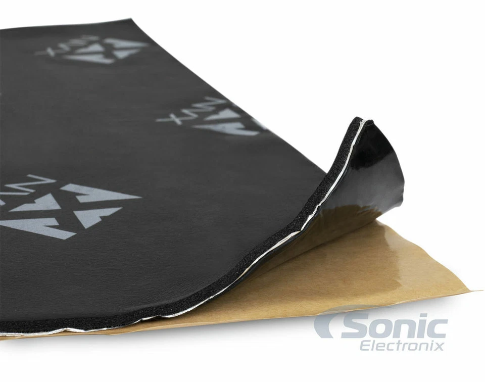 NVX SDRF40 40 sq. Adhesivo amortiguador de sonido de tres capas espuma negra 10 hojas Foto 4 de 4