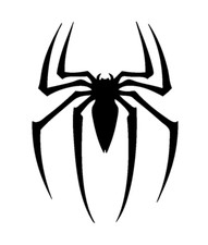 DIY Art Project Paint Reusable Stencil Silhouette - Spider-Man Logo Symbol