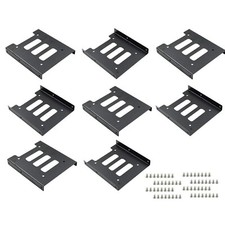 8Pcs 2.5" to 3.5" SSD HDD Hard Disk Drive Bays Holder Metal Mounting Bracket ...