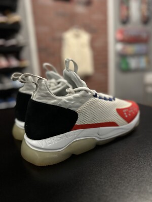 43EU/10US - VERSACE Chain Reaction Red White Blue Sneakers Men