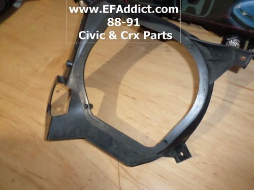 88-91 HONDA CRX REAR SPEAKER MOUNT LEFT SIDE REAR SPEAKER BRACKET - Picture 3 of 4