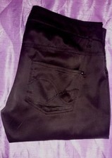 pantalone nero usato in satin lucido tg.L (ITA 46)Terranova/vita bassa