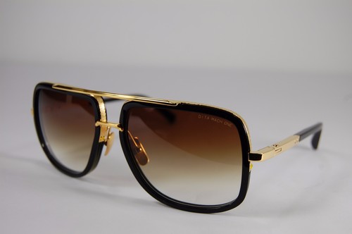 OKULARY PRZECIWSŁONECZNE DITA MACH ONE TITANIUM BLACK & GOLD DRX 2030-B-59 18K.