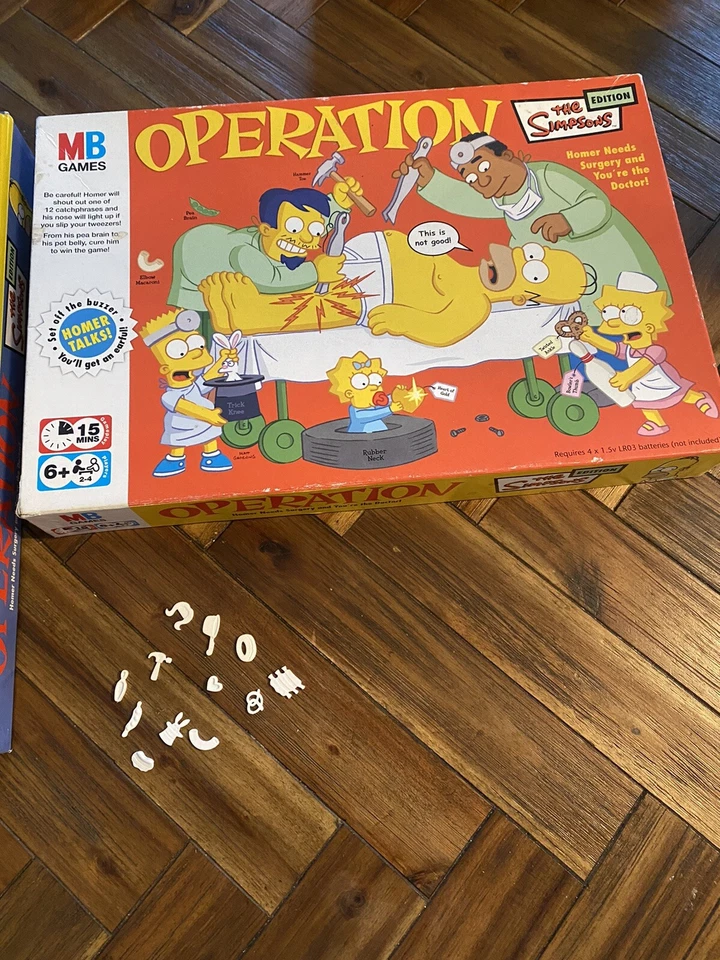 MB Operation The Simpsons Edition Board Game (2005) Complete Tested & working - Image 3 of 3