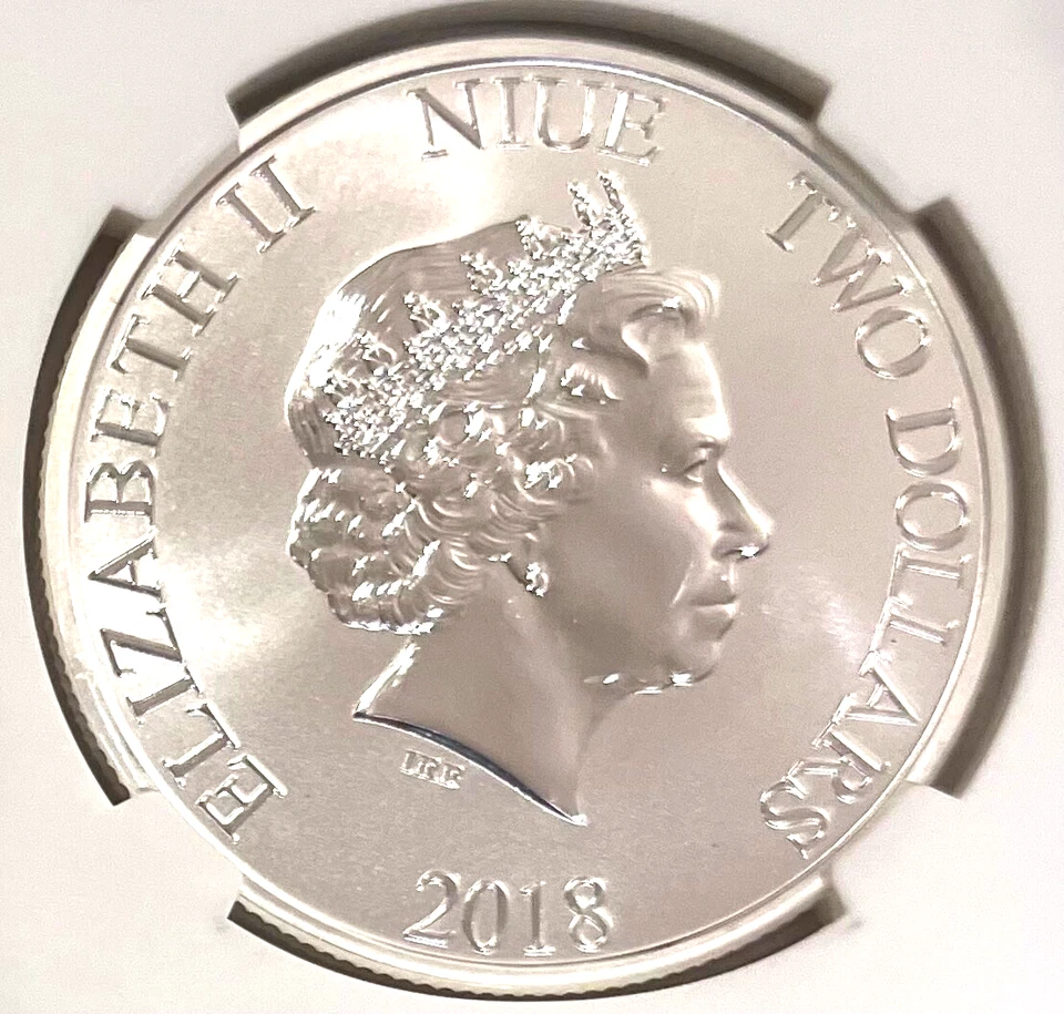 2018 Niue $2 Star Wars Disney STORMTROOPER Silver 1 Oz  NGC MS70 EARLY RELEASES - Image 4 of 4