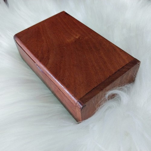 Scatola porta carte nome in legno legno duro fatta a mano regalo da collezione #2 - Foto 7 di 12